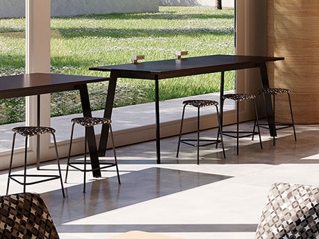 Pose Stools at Summit Tables