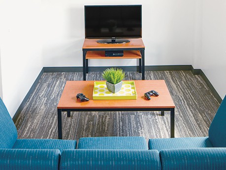 AV Console for shared student areas on college campus. class=