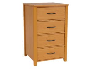 4-Drawer, 24" Wide Dorm Room Dresser with 4-Drawers