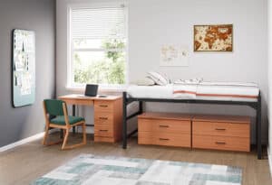 College Dorm Room with Commercial Furniture from Sauder Education