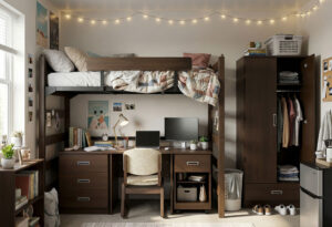 Student Dorm Furniture from the DuraStak and Merit Collections from Sauder Education