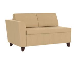 Upholstered 1-Arm Loveseat for Campus