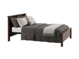 Full size bed for College Campus with adjustable heights.